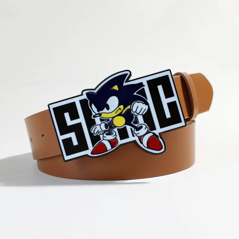 Sonic Kid Belt with Rivet Decor for Women — feature 19