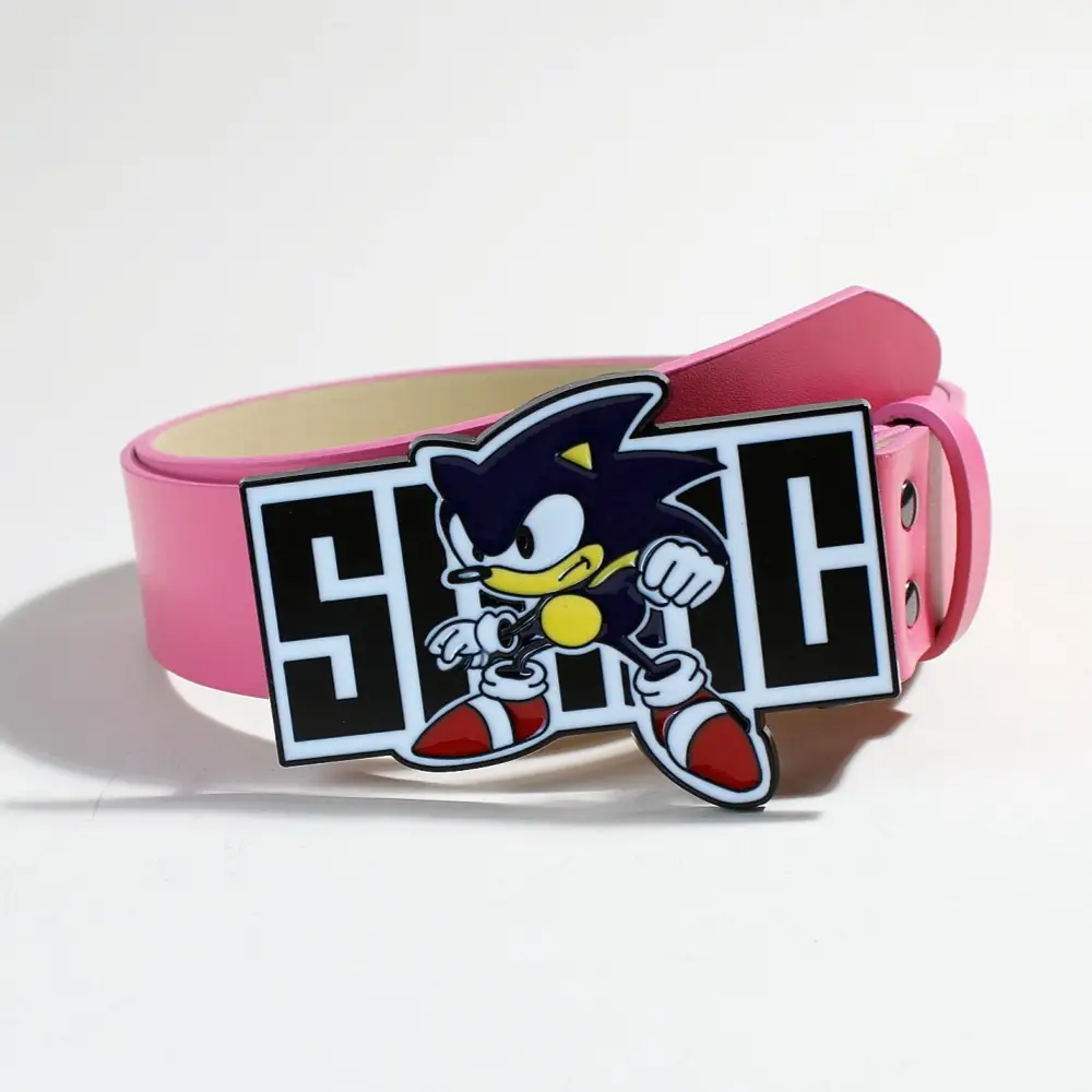 Sonic Kid Belt with Rivet Decor for Women - Image 4
