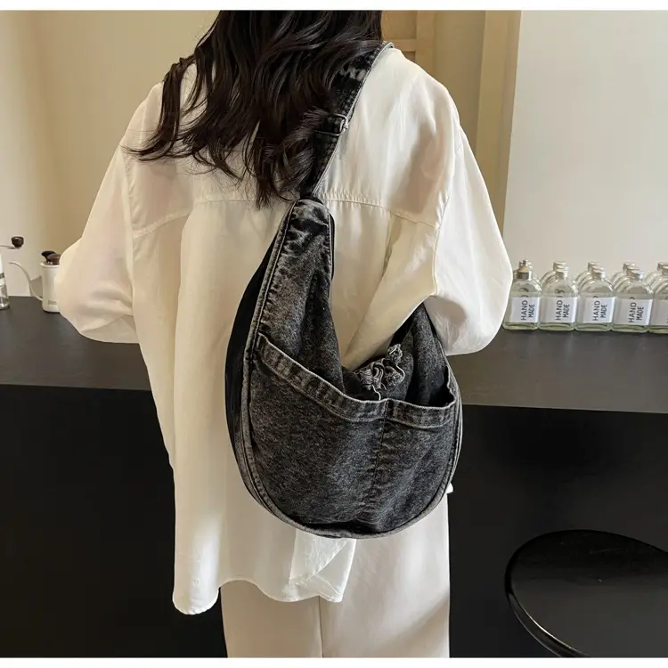 Retro Denim Shoulder Bag for Women Casual Commute — feature 19
