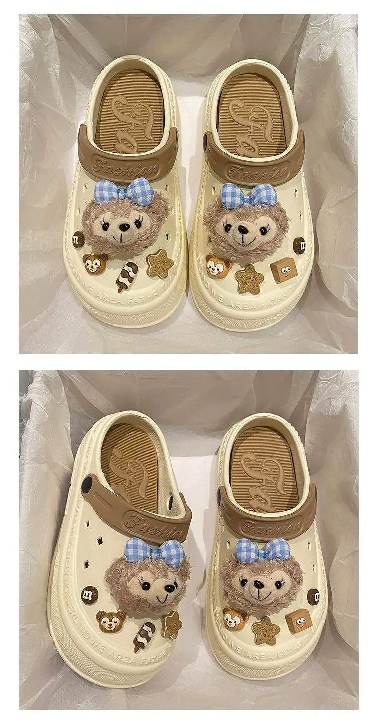 Women Pink White Bear Clogs Slip-On Comfort — feature 24