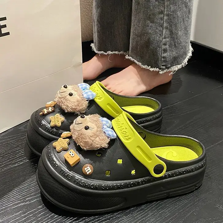 Women's Cute Bear Slippers with Thick Non-Slip Soles - Image 6