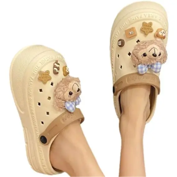 Women's Cute Bear Slippers with Thick Non-Slip Soles - Image 8