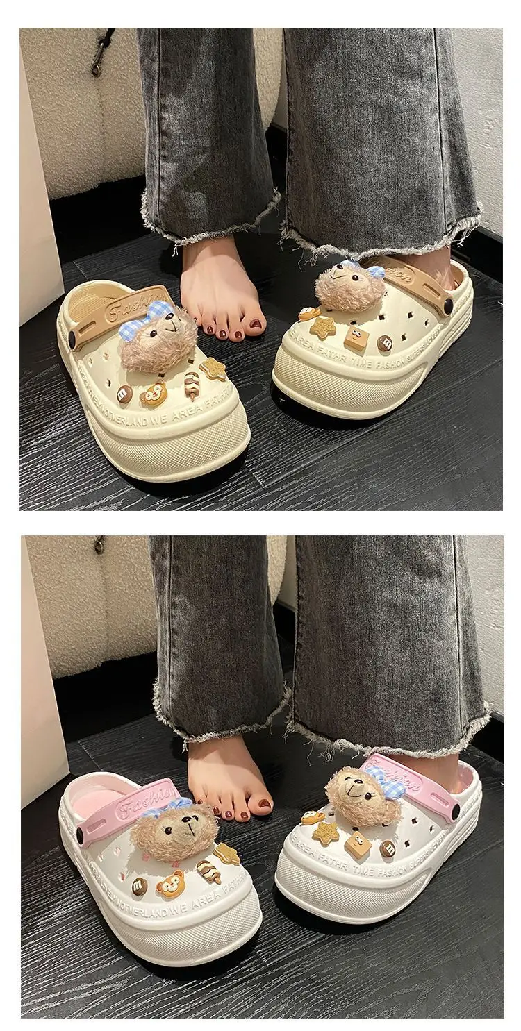 Women's Cute Bear Slippers with Thick Non-Slip Soles — feature 17