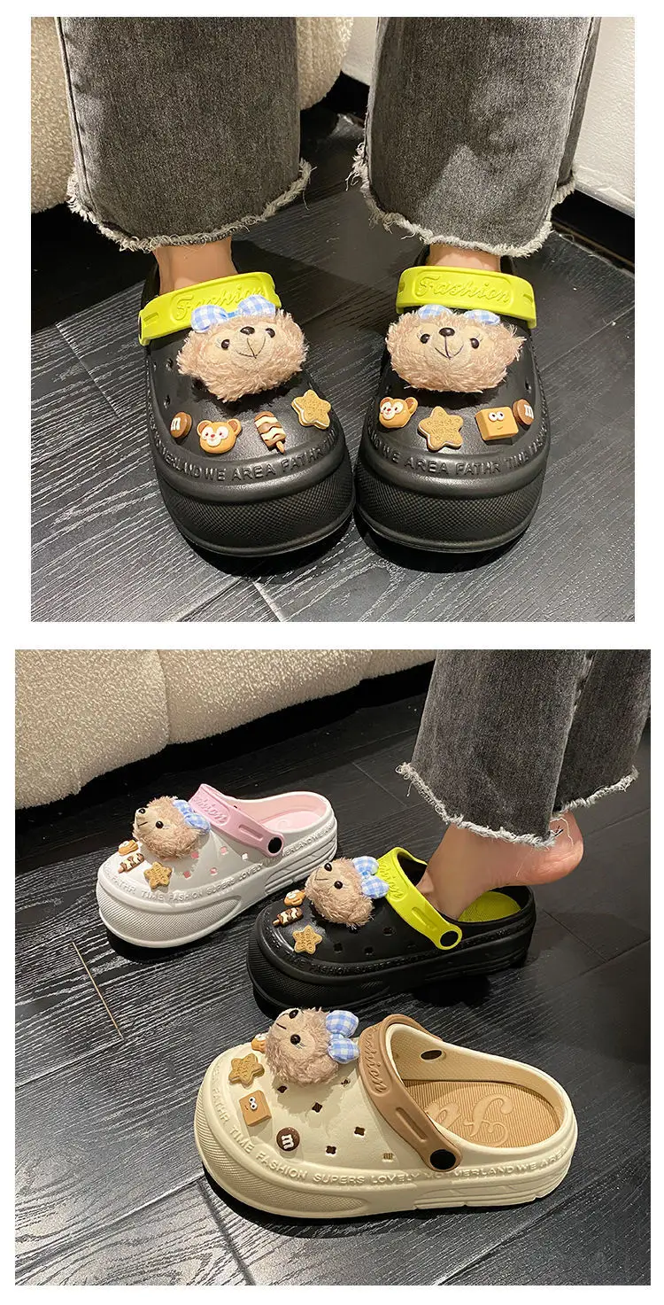 Women's Cute Bear Slippers with Thick Non-Slip Soles — feature 20