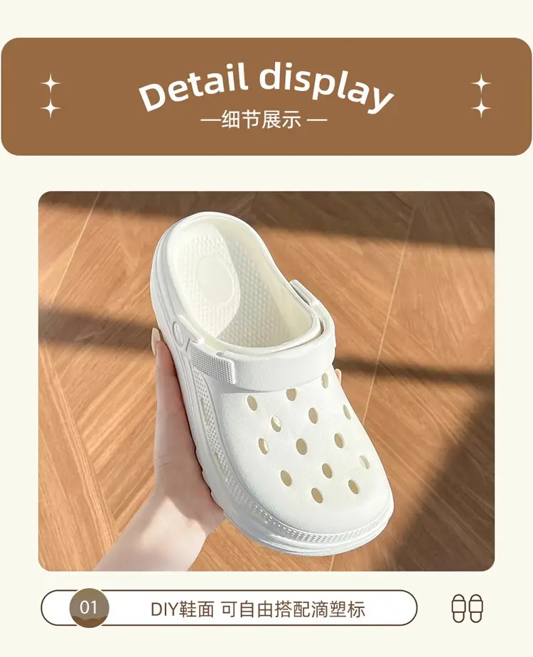 Maternity Clogs for Women 2026 New Model Non-Slip Thick-Soled Sandals Beach Shoes Closed-Toe Slippers for Women Suitable for Outdoor Wear — feature 12