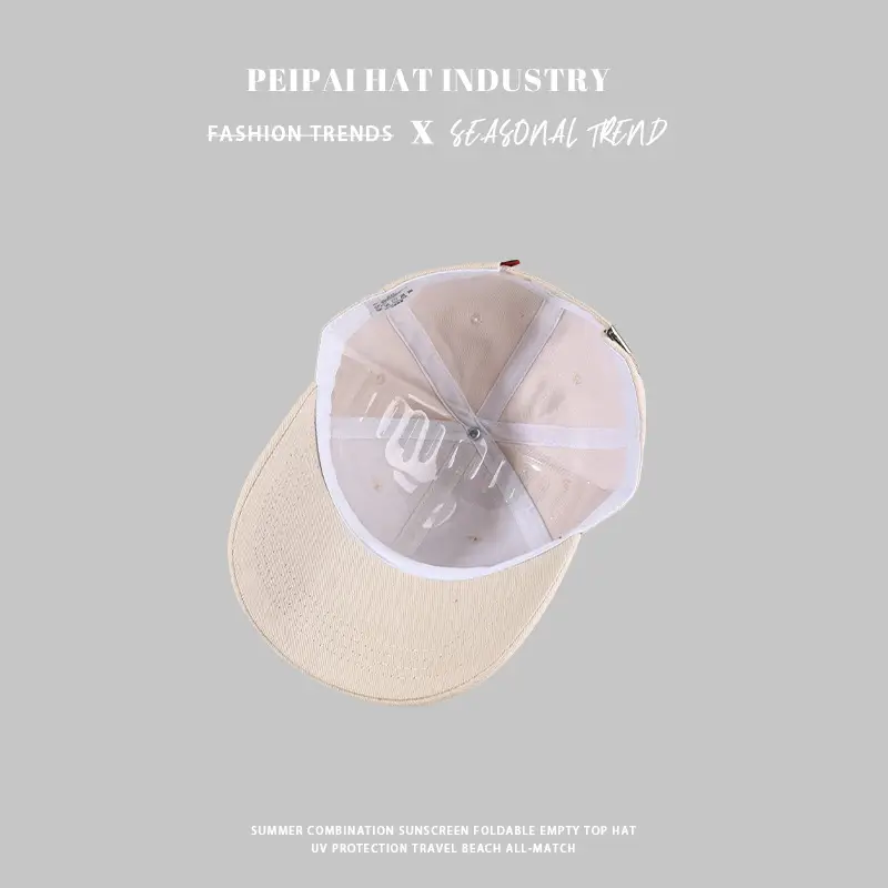 Women's Fox Embroidered Beige Baseball Cap — feature 11