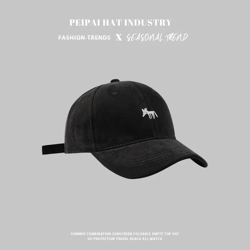 Women's Fox Embroidered Beige Baseball Cap — feature 7