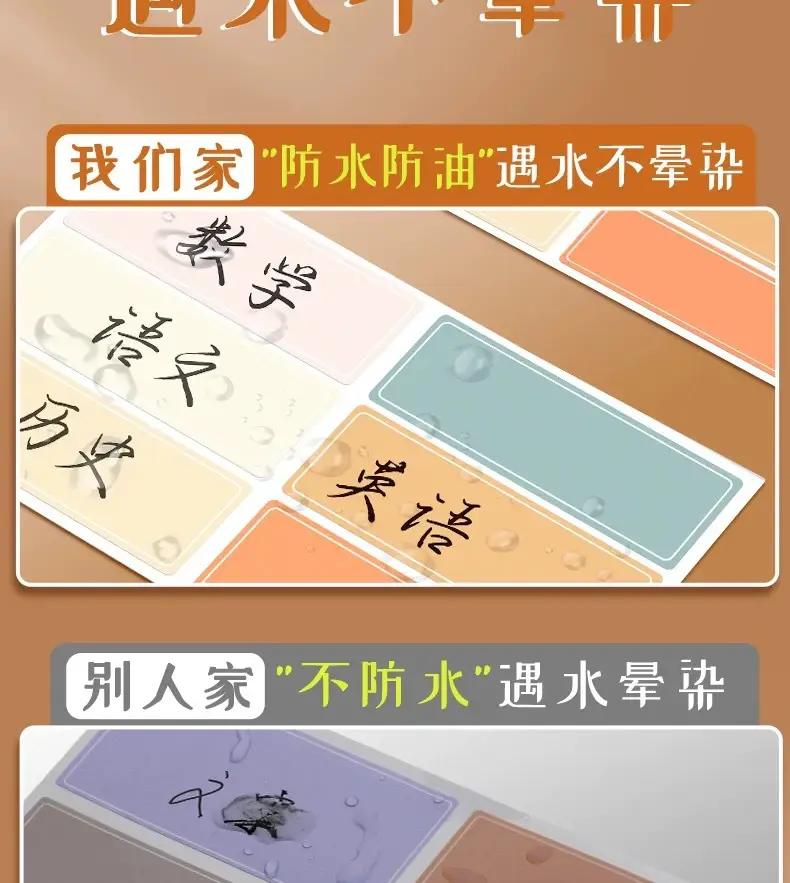 Self-Adhesive Waterproof Label Stickers, Self-Adhesive Index Tabs, Removable Paper Name Tags, Date Classification Labels, Sticky Notes for Planners — feature 10
