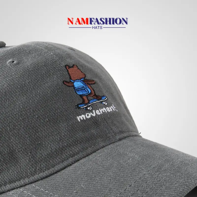 Women's Gray Cartoon Cap Spring Summer Ins — feature 7