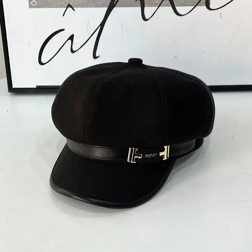 Women's Winter Cap Tan Brown Retro Style - Image 8