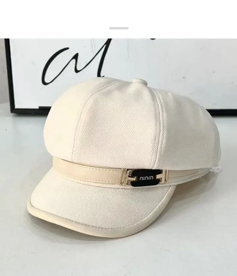 Women's Winter Cap Tan Brown Retro Style — feature 10