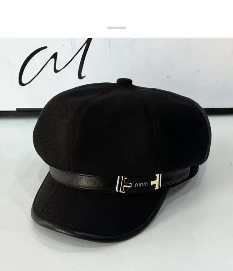 Women's Winter Cap Tan Brown Retro Style — feature 12
