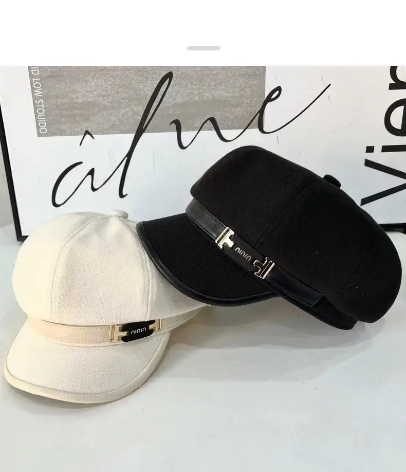 Women's Winter Cap Tan Brown Retro Style — feature 9
