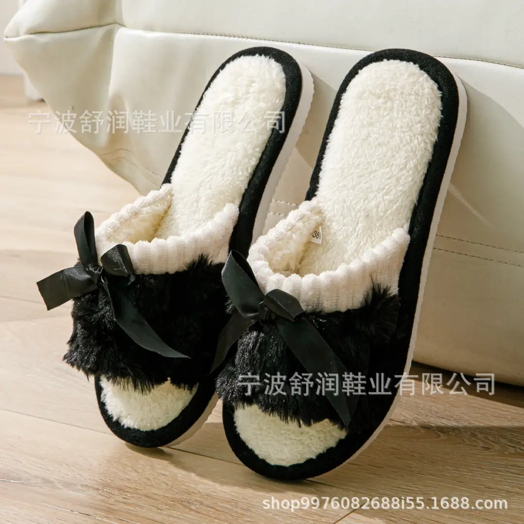 Directly from the Manufacturer, Unisex Slippers for All Seasons, Suitable for Both Indoor and Outdoor Use, Cotton Slippers, Small Batch Custom Furry Slippers, Can Be Shipped on Behalf of Others — feature 3