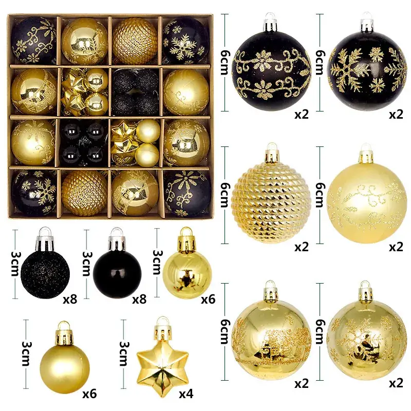 Red & White Christmas Ball Decor for Party & Home - Image 15