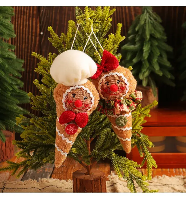 Christmas Gingerbread Doll Decor 16g Fabric — feature 9