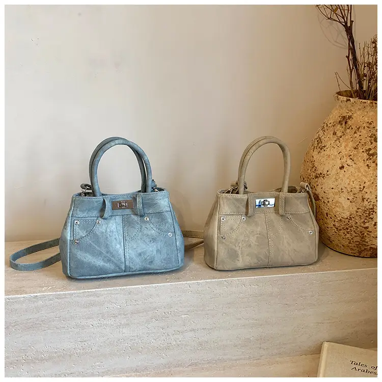 Light Blue Suede Crossbody Bag for Women 2026 — feature 1