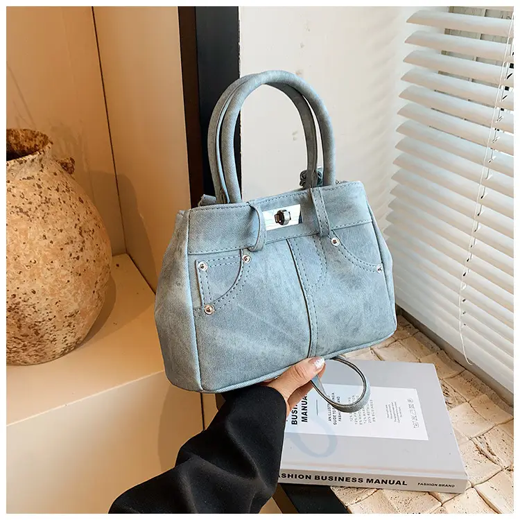 Light Blue Suede Crossbody Bag for Women 2026 — feature 11