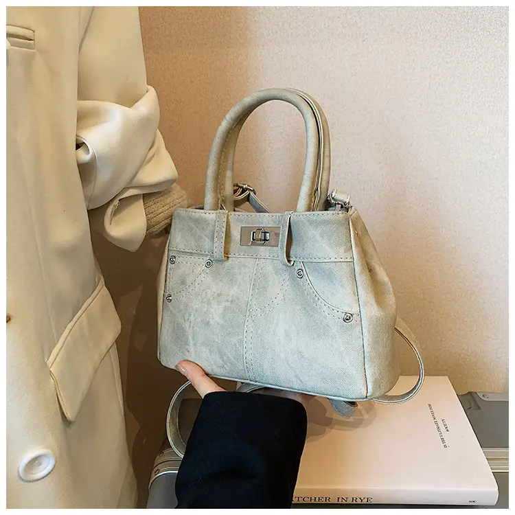 Light Blue Suede Crossbody Bag for Women 2026 — feature 14