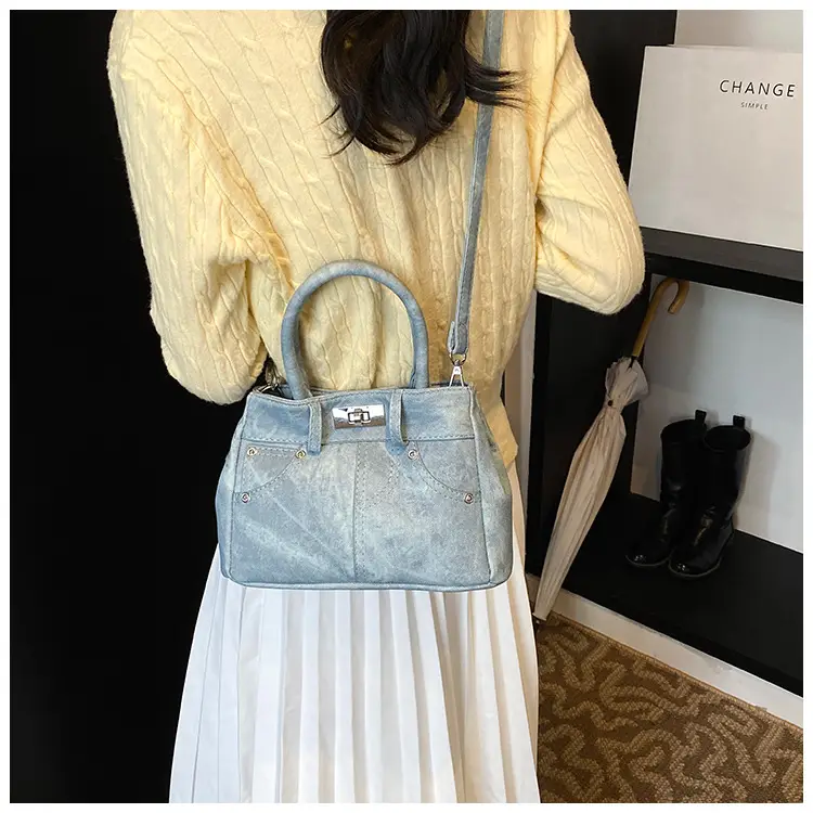 Light Blue Suede Crossbody Bag for Women 2026 — feature 22