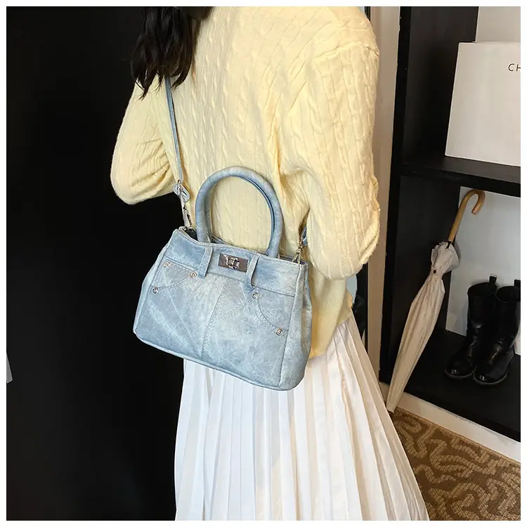 Light Blue Suede Crossbody Bag for Women 2026 — feature 24