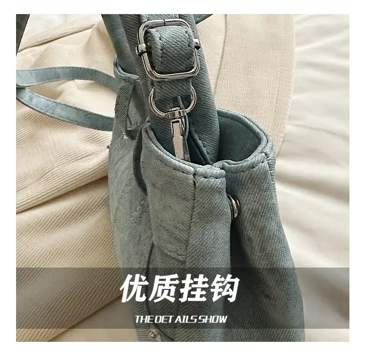 Light Blue Suede Crossbody Bag for Women 2026 — feature 7