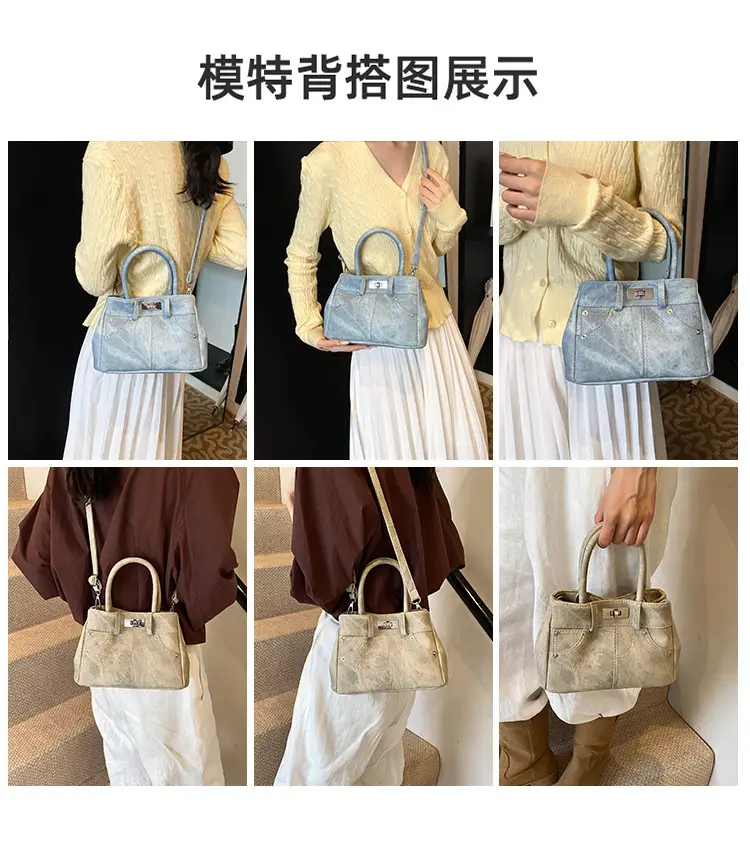 Light Blue Suede Crossbody Bag for Women 2026 — feature 8