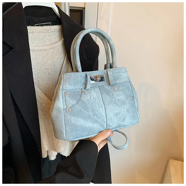 Light Blue Suede Crossbody Bag for Women 2026 — feature 9