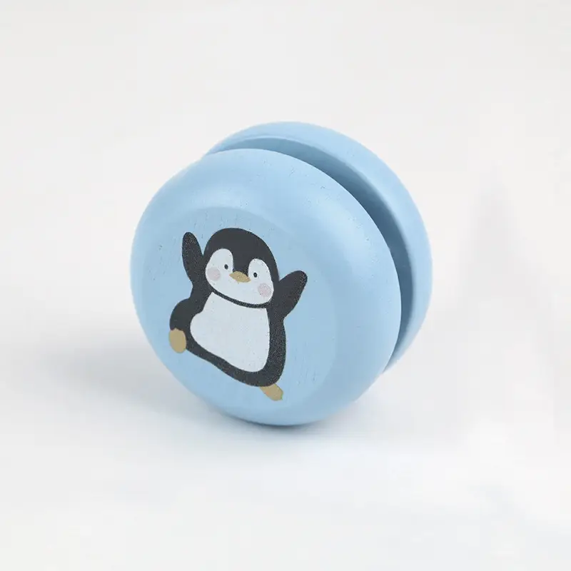 Children's Wooden Yo-Yo Cartoon Animal Educational Early Education Toys Cute Kindergarten Gifts Yo-Yo Wholesale