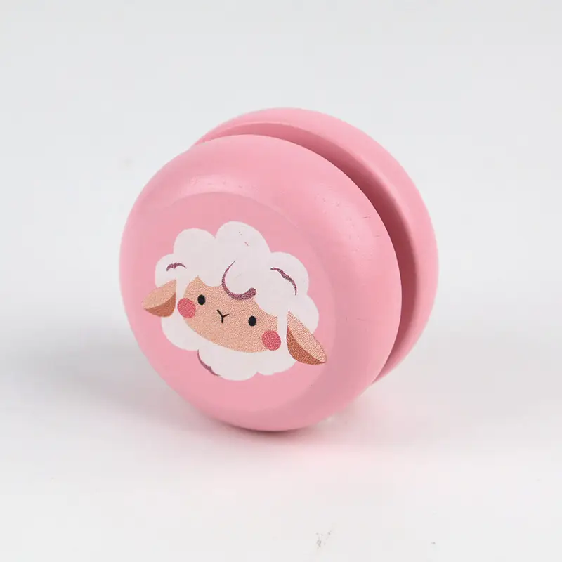 Children's Wooden Yo-Yo Cartoon Animal Educational Early Education Toys Cute Kindergarten Gifts Yo-Yo Wholesale