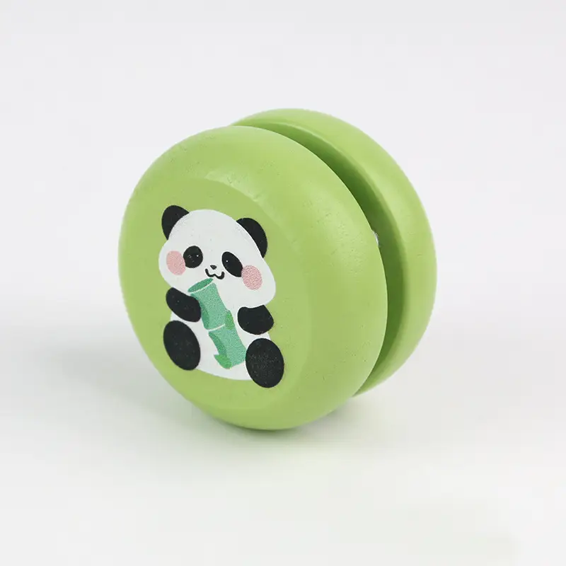 Children's Wooden Yo-Yo Cartoon Animal Educational Early Education Toys Cute Kindergarten Gifts Yo-Yo Wholesale