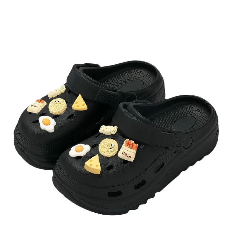 Pregnant Women's Black Cactus Sandals Summer 2025 - Image 8