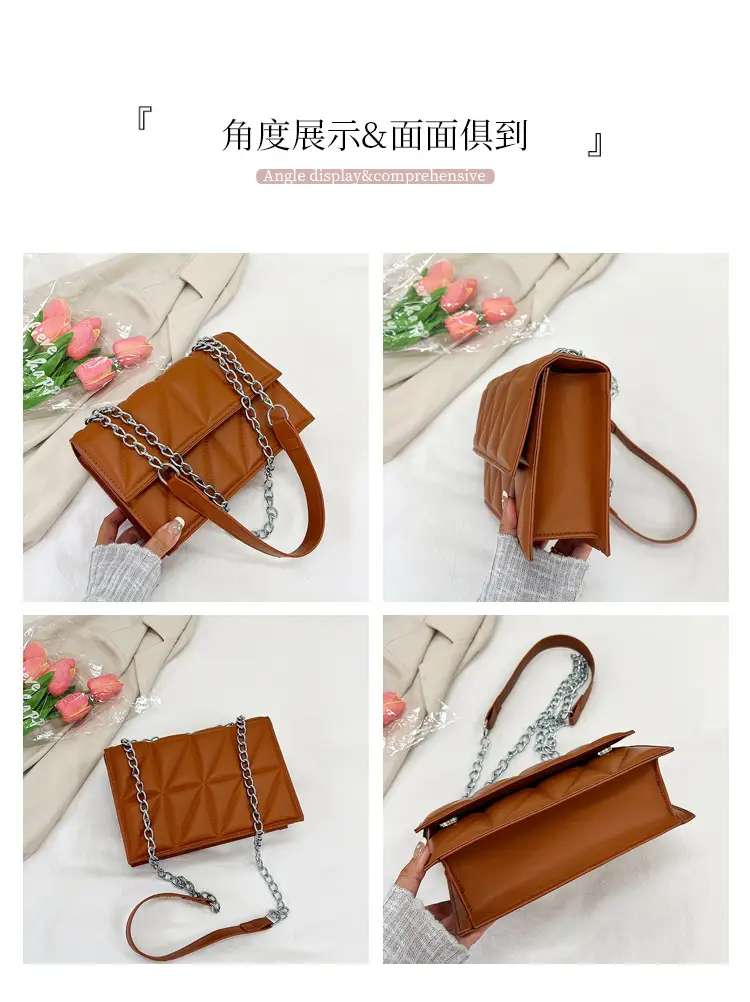 White Rhombic Chain Mini Crossbody Bag — feature 10