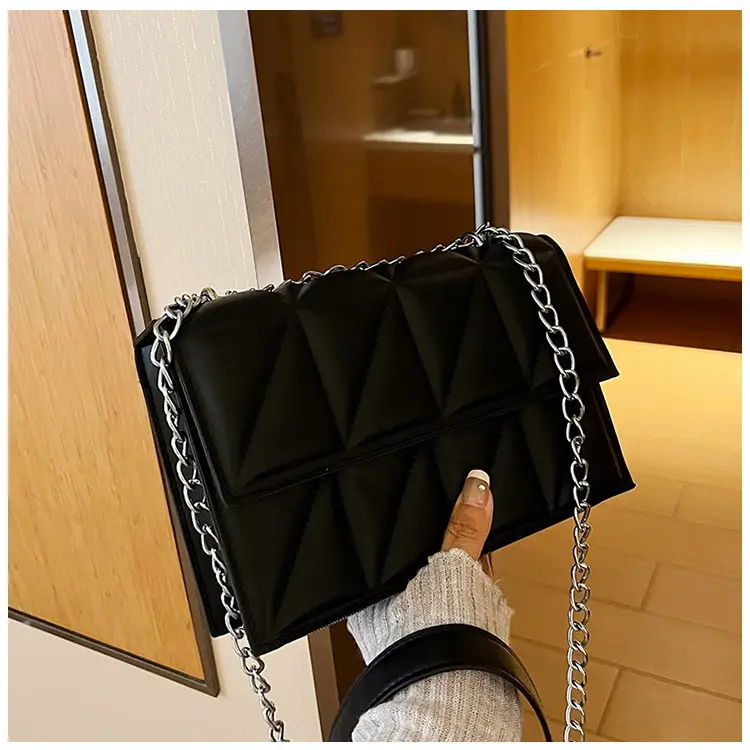 White Rhombic Chain Mini Crossbody Bag — feature 41