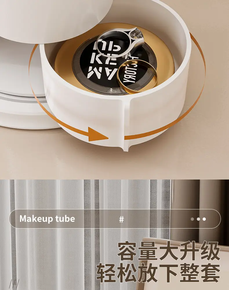 Rotating Makeup Brush Storage Cylinder Dustproof Combinator — feature 11