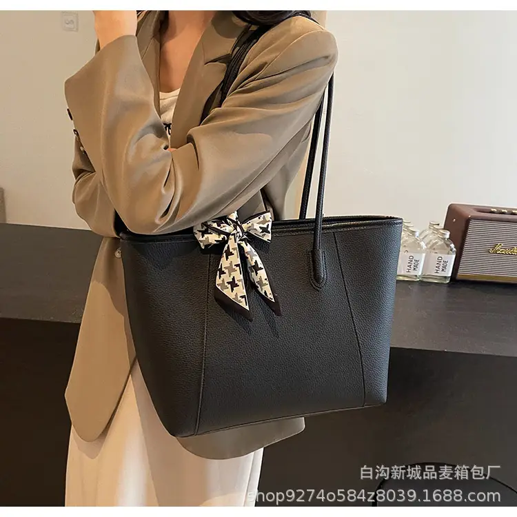 Women's Brown PU Shoulder Bag with Bow Design — feature 24
