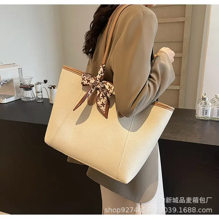 Women's Brown PU Shoulder Bag with Bow Design — feature 28