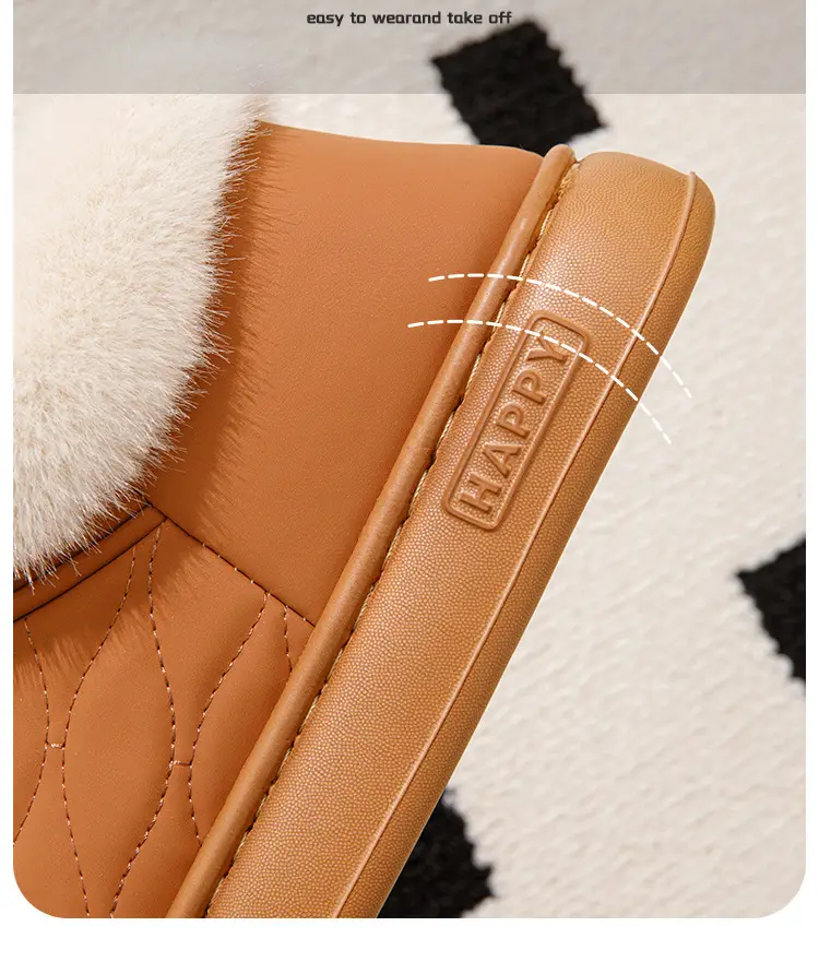 Bug Rabbit Bag with Cotton Slippers Cixi Women's Winter Outfit Thickened Plush Indoor Home Waterproof Warm Cotton Slippers for Men — feature 8
