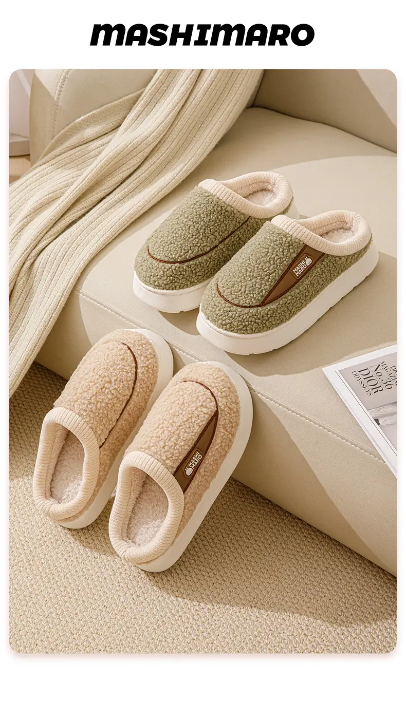 Bug Rabbit Autumn and Winter Cotton Slippers for Women Home Indoor Non-slip Thick Warm Comfortable Couple's EVA Cotton Slippers for Men — feature 16