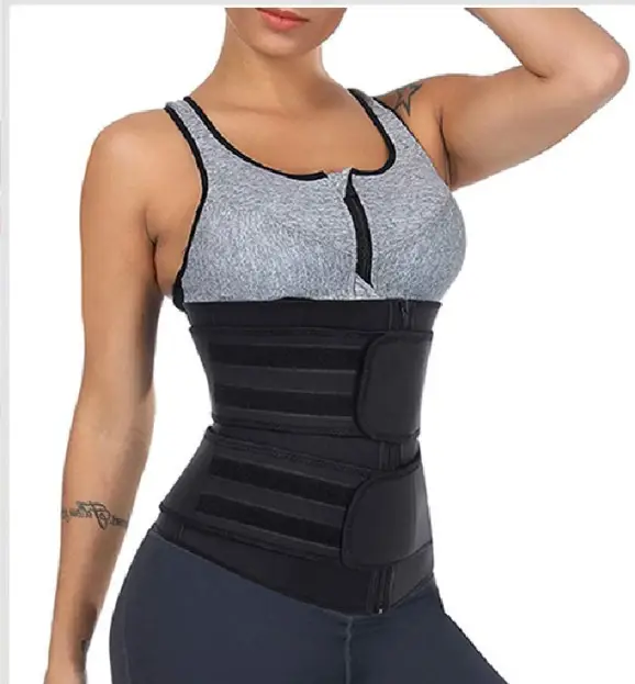 Women's 3-Row Buckle Waist Shapewear with Mesh Design — feature 14