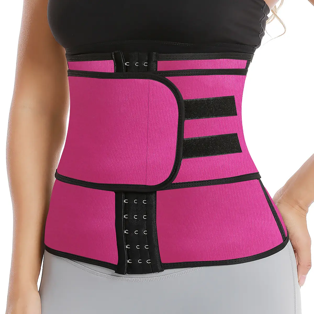 Women's 3-Row Buckle Waist Shapewear with Mesh Design - Image 6