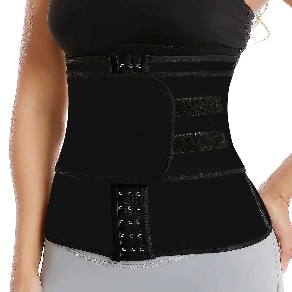 Women's 3-Row Buckle Waist Shapewear with Mesh Design - Image 8