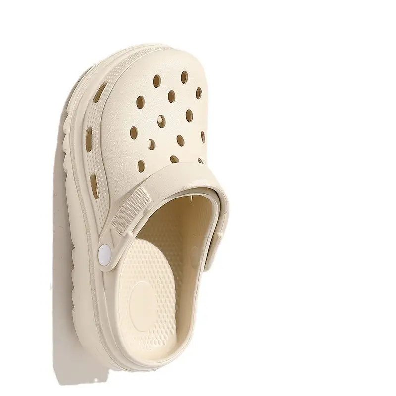 Croc Shoes Men's Thick-Soled Eva Clogs Women's Summer Non-Slip Non-Stinky Beach Dormitory Sandals with a Poop-Feeling Drag - Image 26