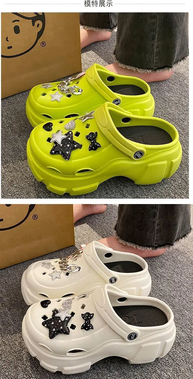 Thick-Soled Clogs for Women 2026 New Summer Non-Slip Platform Closed-Toe Beach Sandals for Outdoor Wear Summer Slippers — feature 14