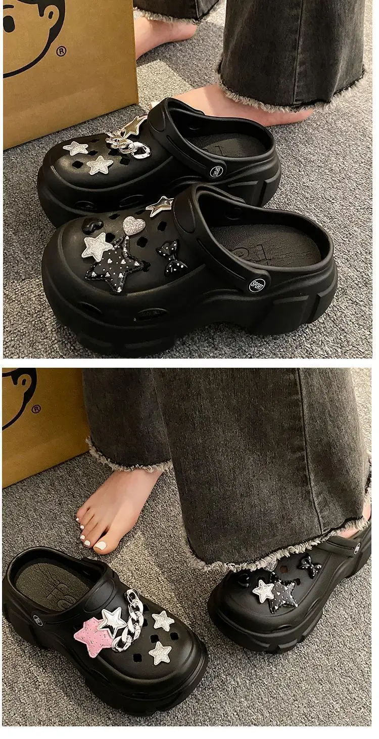 Thick-Soled Clogs for Women 2026 New Summer Non-Slip Platform Closed-Toe Beach Sandals for Outdoor Wear Summer Slippers — feature 15
