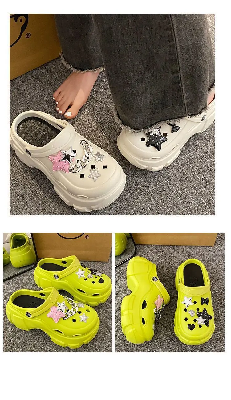 Thick-Soled Clogs for Women 2026 New Summer Non-Slip Platform Closed-Toe Beach Sandals for Outdoor Wear Summer Slippers — feature 16