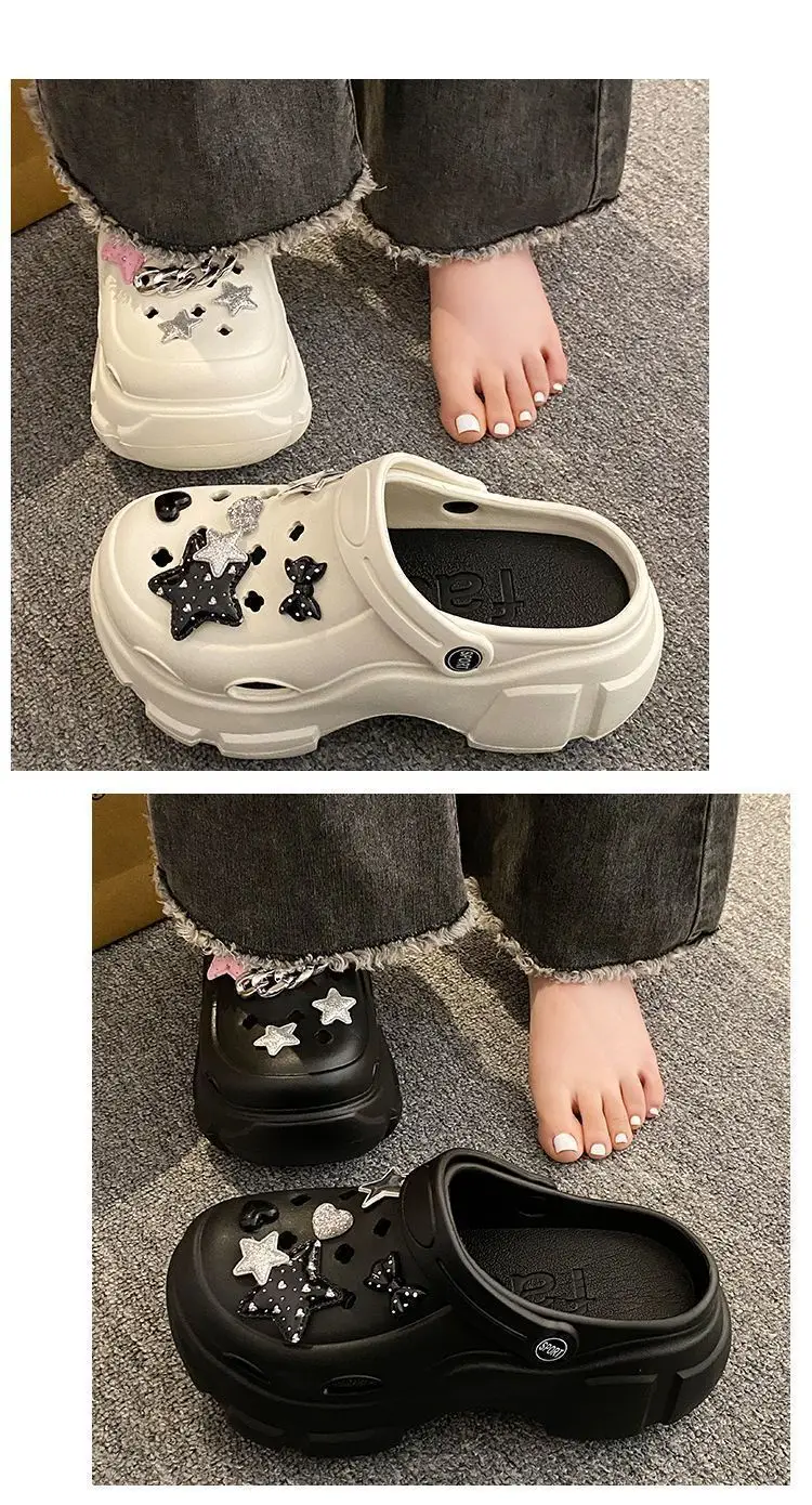 Thick-Soled Clogs for Women 2026 New Summer Non-Slip Platform Closed-Toe Beach Sandals for Outdoor Wear Summer Slippers — feature 17