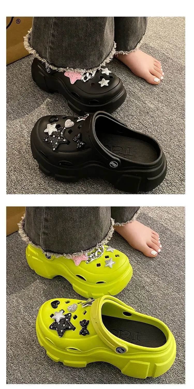 Thick-Soled Clogs for Women 2026 New Summer Non-Slip Platform Closed-Toe Beach Sandals for Outdoor Wear Summer Slippers — feature 18