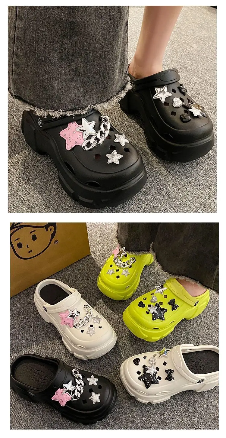 Thick-Soled Clogs for Women 2026 New Summer Non-Slip Platform Closed-Toe Beach Sandals for Outdoor Wear Summer Slippers — feature 19