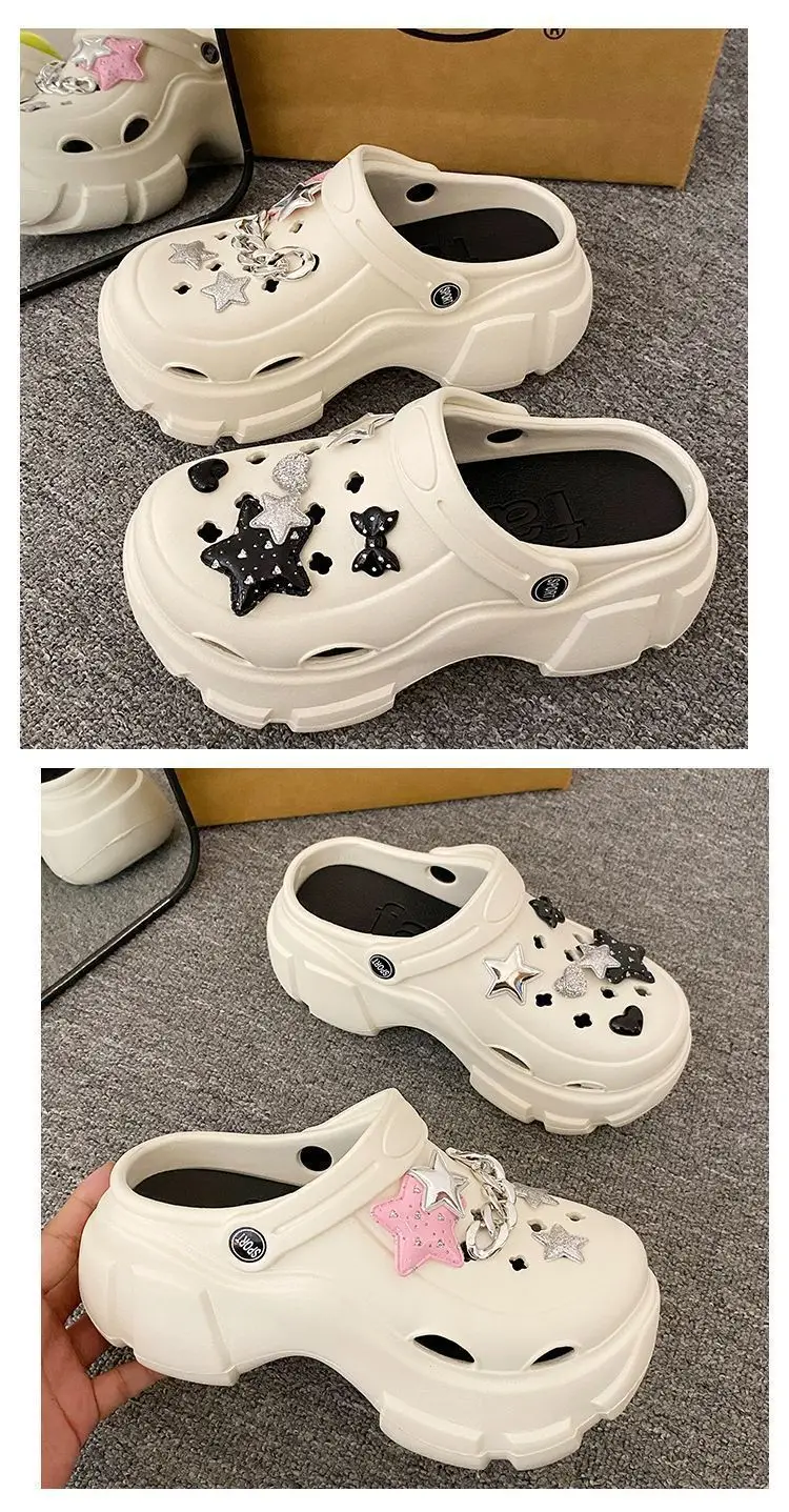 Thick-Soled Clogs for Women 2026 New Summer Non-Slip Platform Closed-Toe Beach Sandals for Outdoor Wear Summer Slippers — feature 22